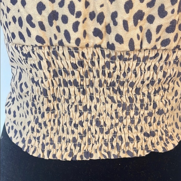 URBAN Romantics | Women’s Multicolored Animal Print V-Neck Crop Top Size Small - Picture 5 of 6